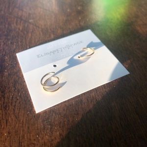 14k gold filled spiral hug hoops